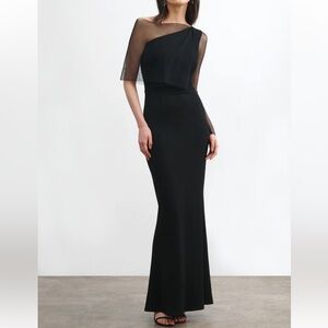 Chic Black One-Shoulder Gown